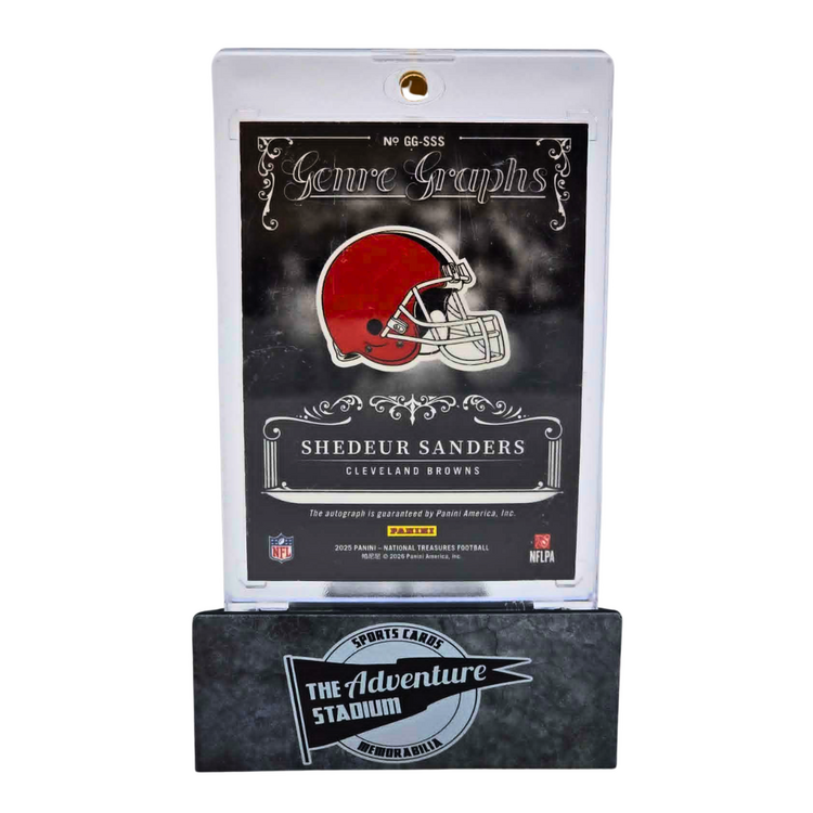 The Adventure Stadium 2025 Panini National Treasures Shedeur Sanders Autograph 25/25