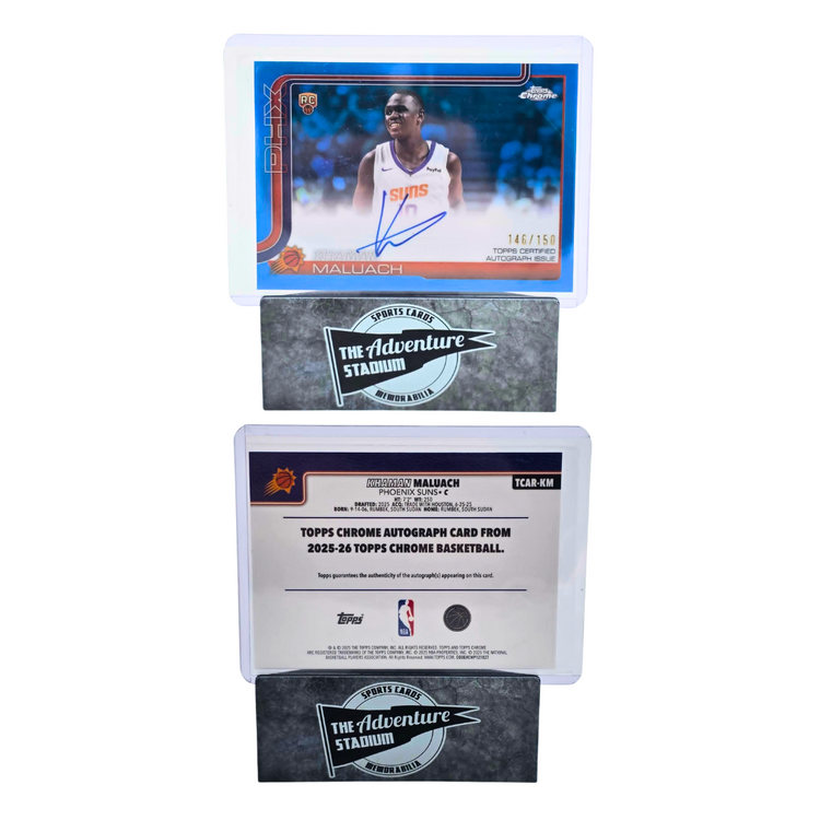 The Adventure Stadium 2025 Topps Chrome Khaman Maluach Autograph 146/150