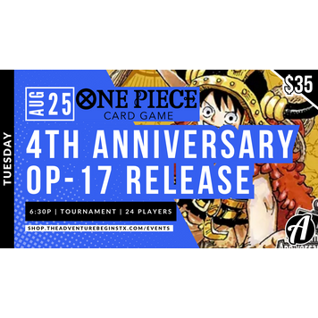 Ravensburger One Piece TCG  4th Anniversary OP-17 Release
