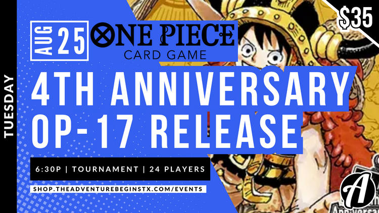 Ravensburger TAB One Piece TCG  4th Anniversary OP-17 Release