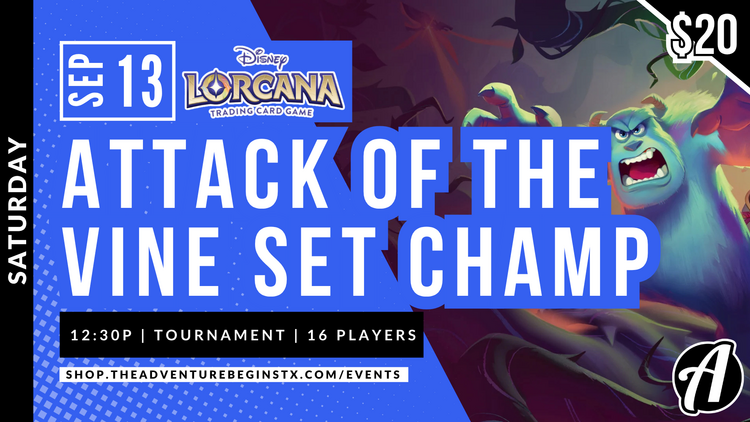Ravensburger TAB Lorcana TCG Attack of the Vine Set Championship