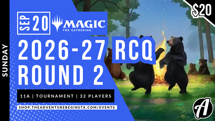Wizards of the Coast TAB MTG US RCQ 2026-27 Round 2