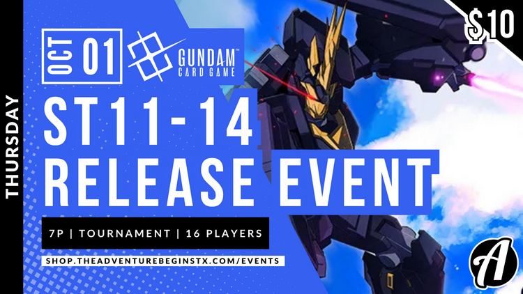 Bandai TAB Gundam TCG ST11-14 Release Event