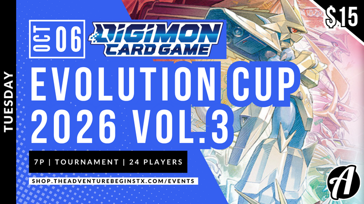 Bandai TAB Digimon TCG Evolution Cup 2026 Vol. 3