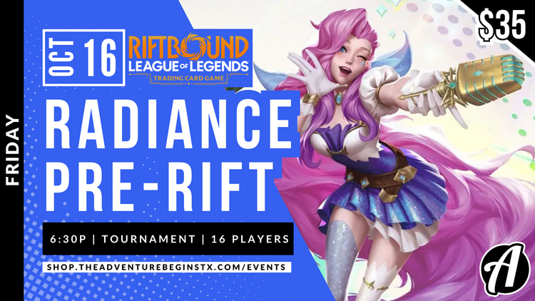Riot Games TAB Riftbound TCG Radiance Pre-Rift