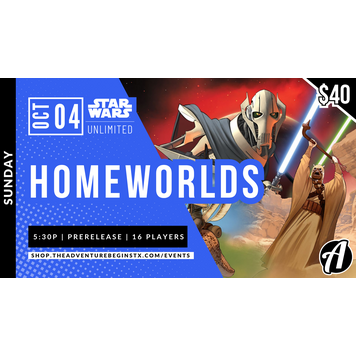 Fantasy Flight Games Star Wars: Unlimited TCG Homeworlds Prerelease