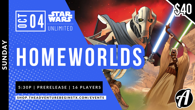 Fantasy Flight Games TAB Star Wars: Unlimited TCG Homeworlds Prerelease
