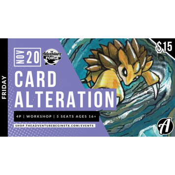 The Adventure Begins The Adventure Forge Card Alteration