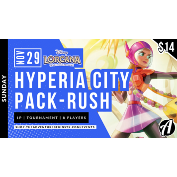 Ravensburger Lorcana TGC Hyperia City Pack Rush