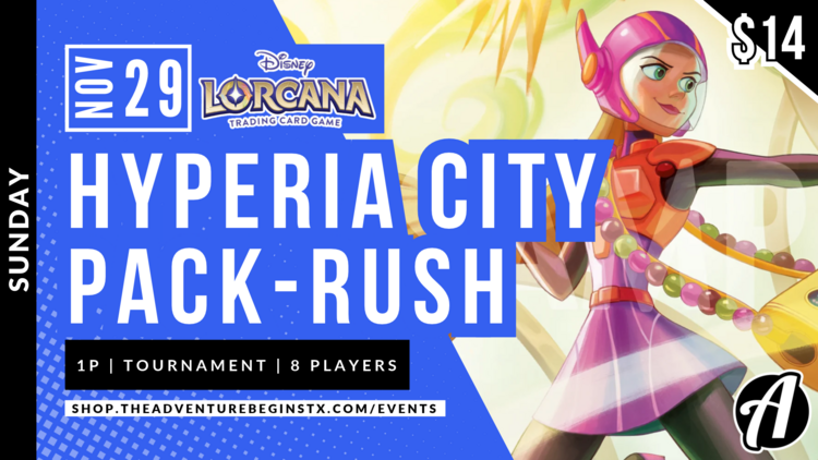 Ravensburger TAB Lorcana TGC Hyperia City Pack Rush