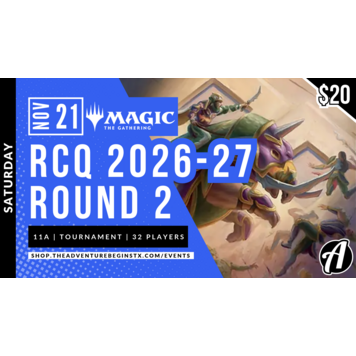 Wizards of the Coast MTG US RCQ 2026-27 Round 2