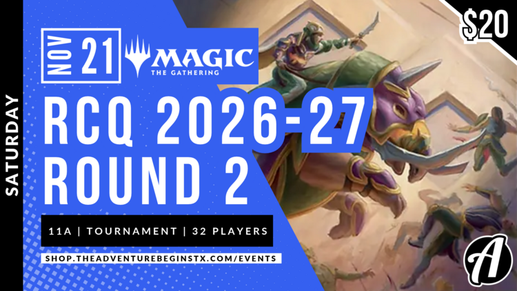Wizards of the Coast TAB MTG US RCQ 2026-27 Round 2