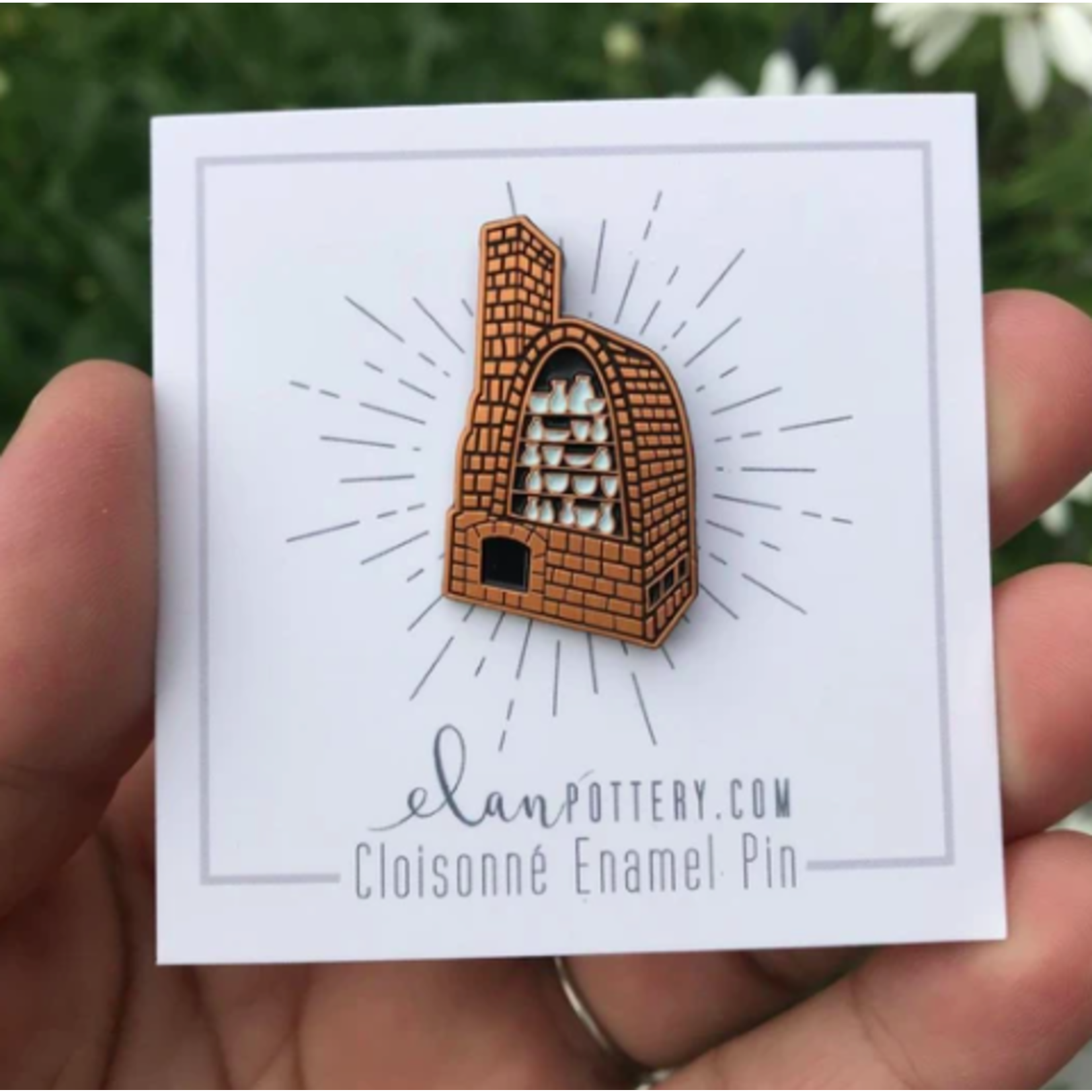 Elan Pottery Transfers Reduction Kiln Enamel Pin