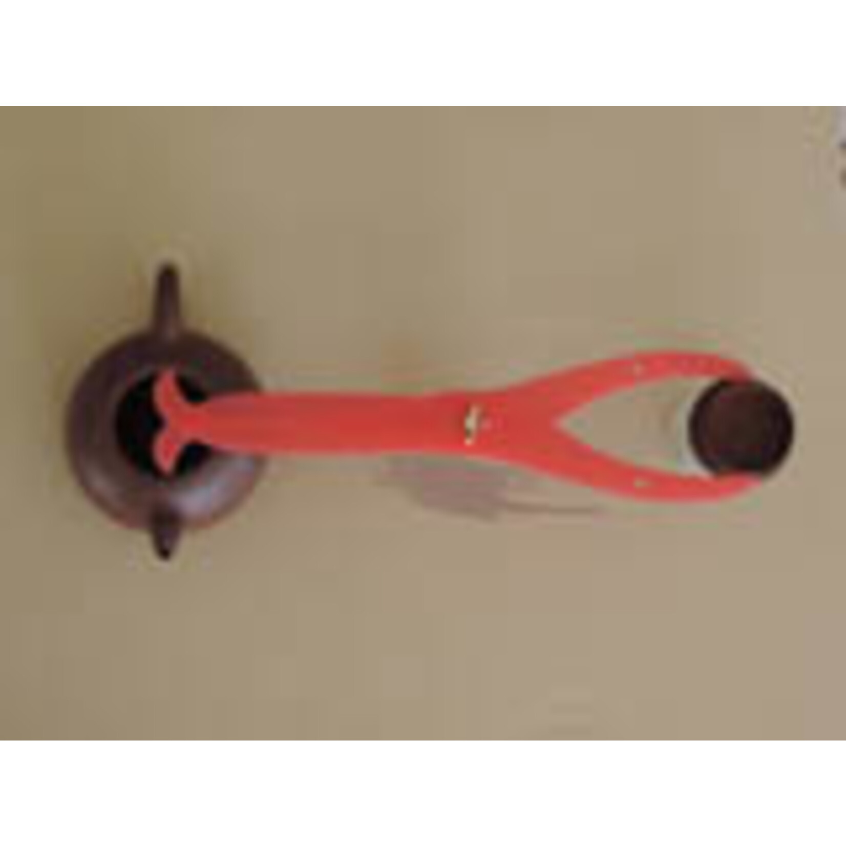 Chinese Clay Art DOUBLE SIDED RED CALIPER 12