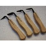 Chinese Clay Art TRIM TOOLS - WOOD Handle - 4 piece - 7"