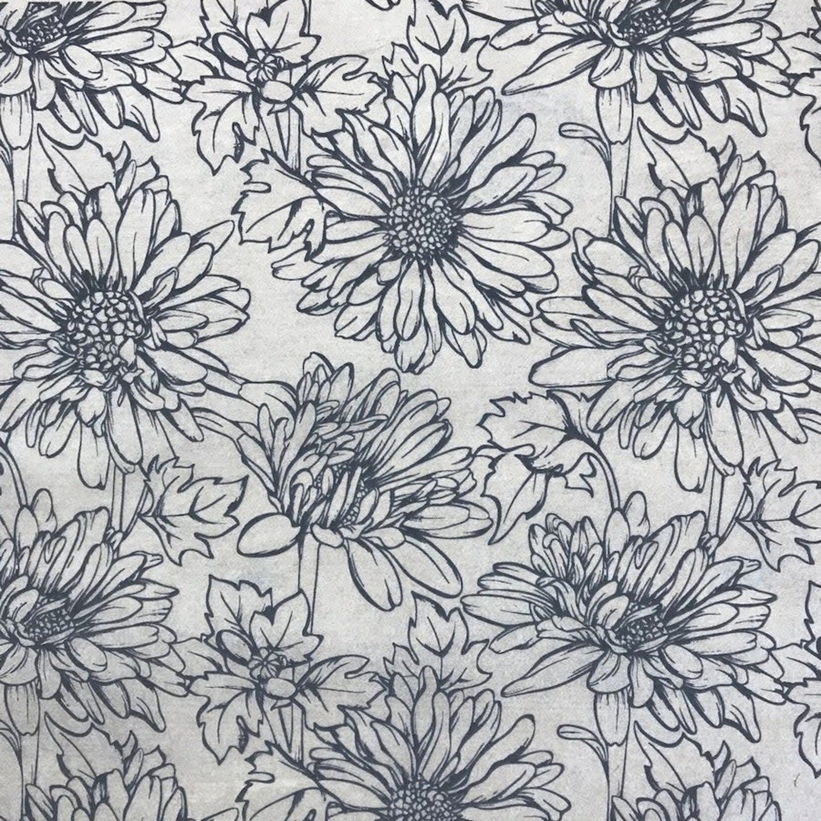 Elan Pottery Transfers Daisy Underglaze Transfer - Black