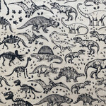 Elan Pottery Transfers Dinosaurs - Underglaze Transfer Sheet - Black