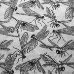 Elan Pottery Transfers Dragonflies - Underglaze Transfer - black