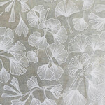 Elan Pottery Transfers Ginkgo Leaves - Underglaze Transfer - white