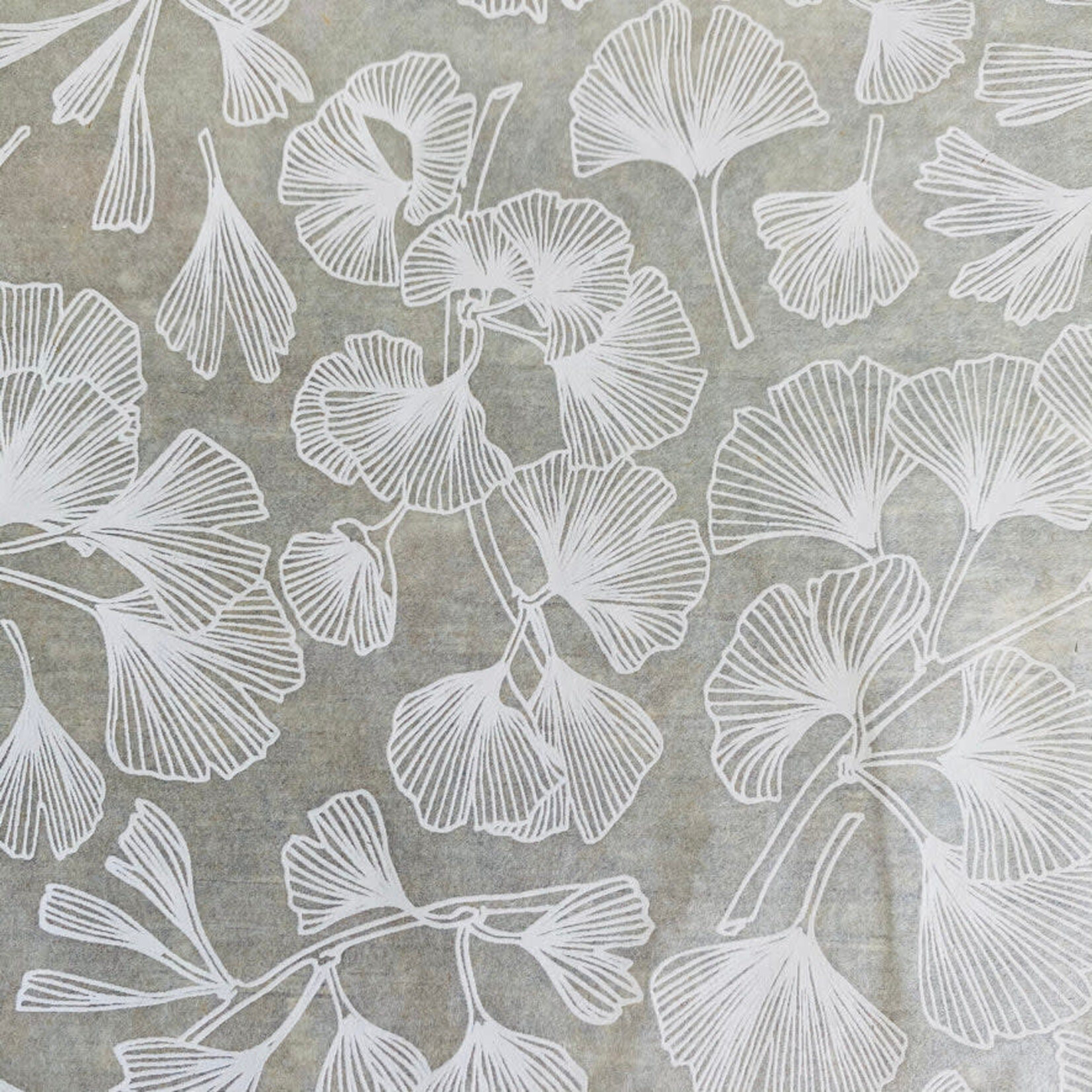 Elan Pottery Transfers Ginkgo Leaves Underglaze Transfer - White