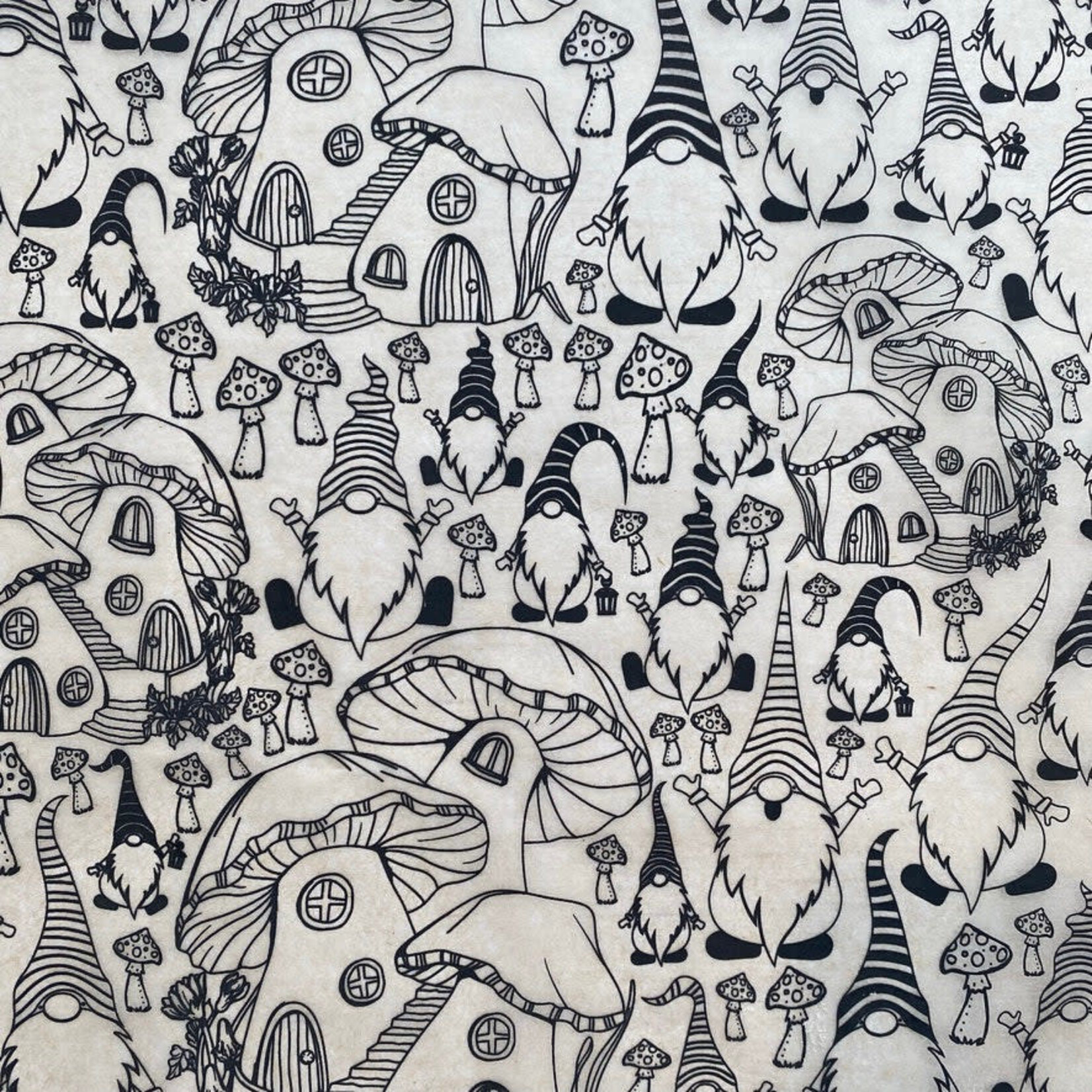 Elan Pottery Transfers Gnomes Underglaze Transfer - Black