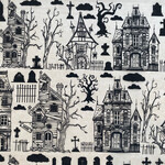 Elan Pottery Transfers Haunted House Underglaze Transfer - Black