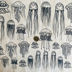 Elan Pottery Transfers Jellyfish Underglaze Transfer - Black