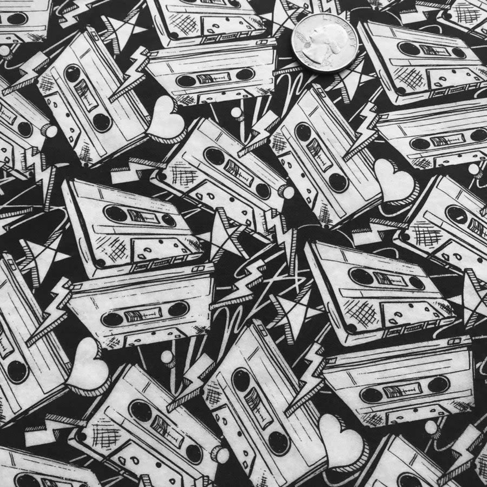 Elan Pottery Transfers Mixtapes Underglaze Transfer - Black