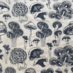 Elan Pottery Transfers black Mushrooms Natural - Underglaze Transfer