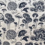 Elan Pottery Transfers Mushrooms Natural Underglaze Transfer - Black