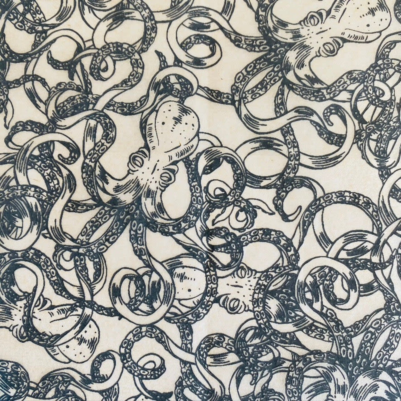 Elan Pottery Transfers Octopus Underglaze Transfer - Black