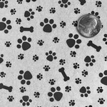 Elan Pottery Transfers Paw Prints Underglaze Transfer - Black