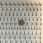 Elan Pottery Transfers Tattoo Font Underglaze Transfer - Black