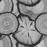 Elan Pottery Transfers Wood Grain Underglaze Transfer - Black