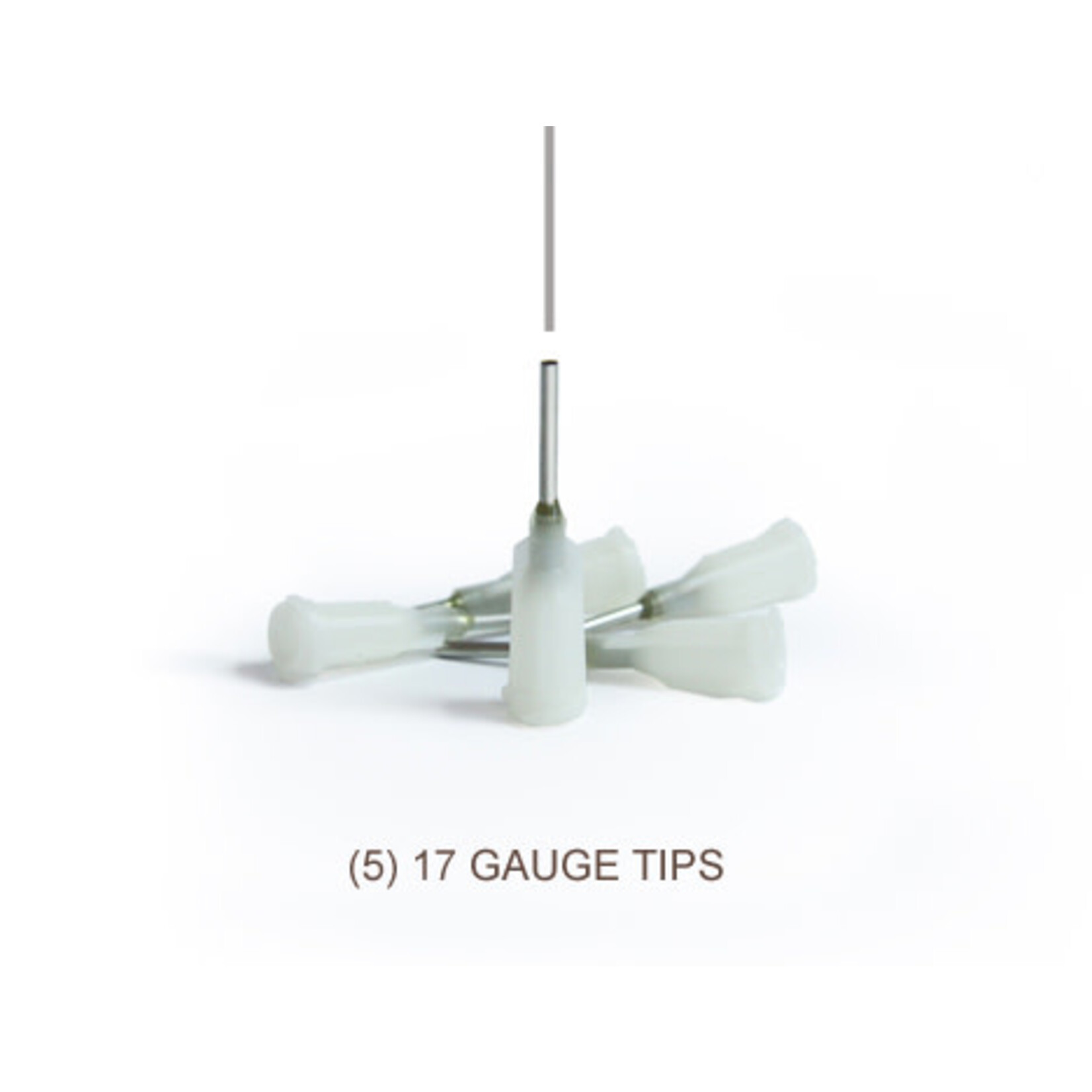 xiem Precision Applicator Tips (5) 17 Gauge (White)