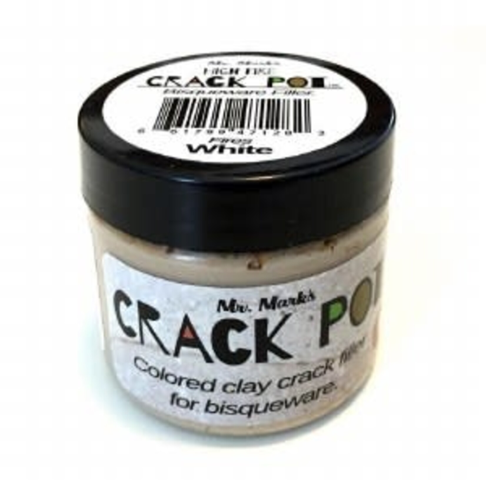 The Ceramic Shop Crack Pot, White, Low Fire