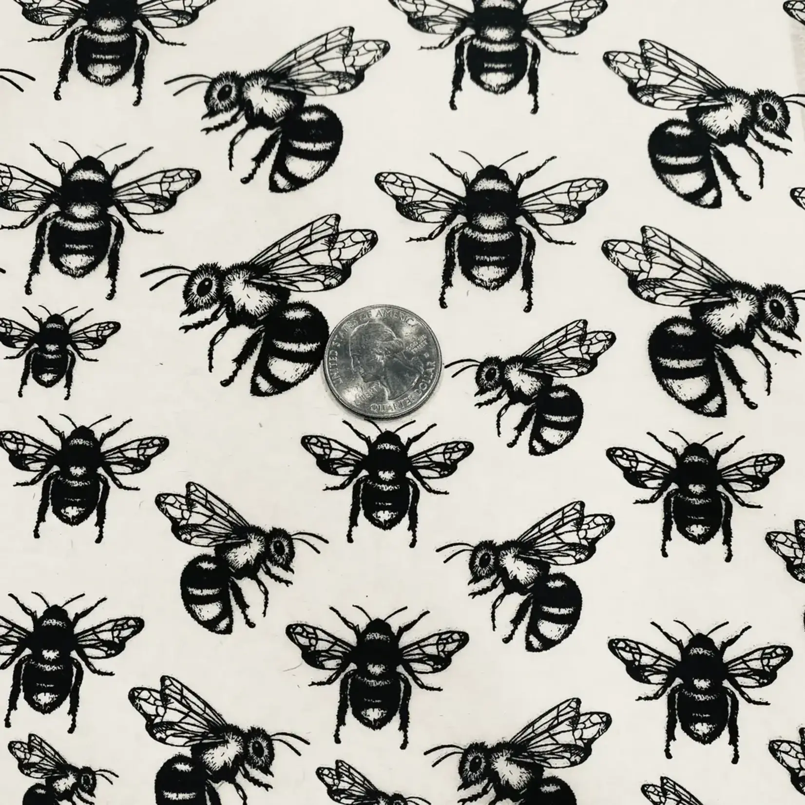 Elan Pottery Transfers Bees Underglaze Transfer - Black