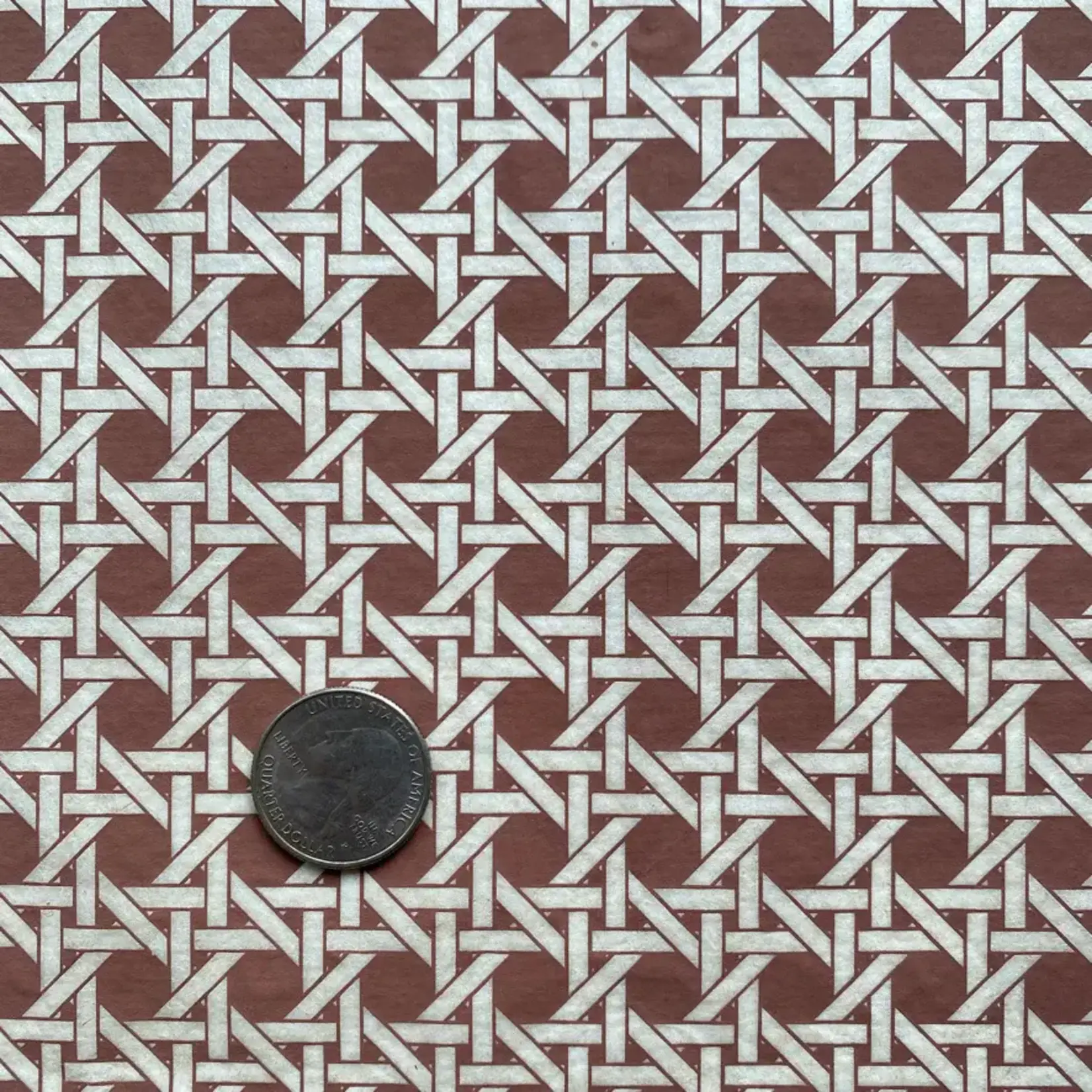 Elan Pottery Transfers Woven Cane Underglaze Transfer - Brown