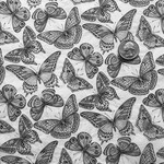 Elan Pottery Transfers Butterflies - Underglaze Transfer - black