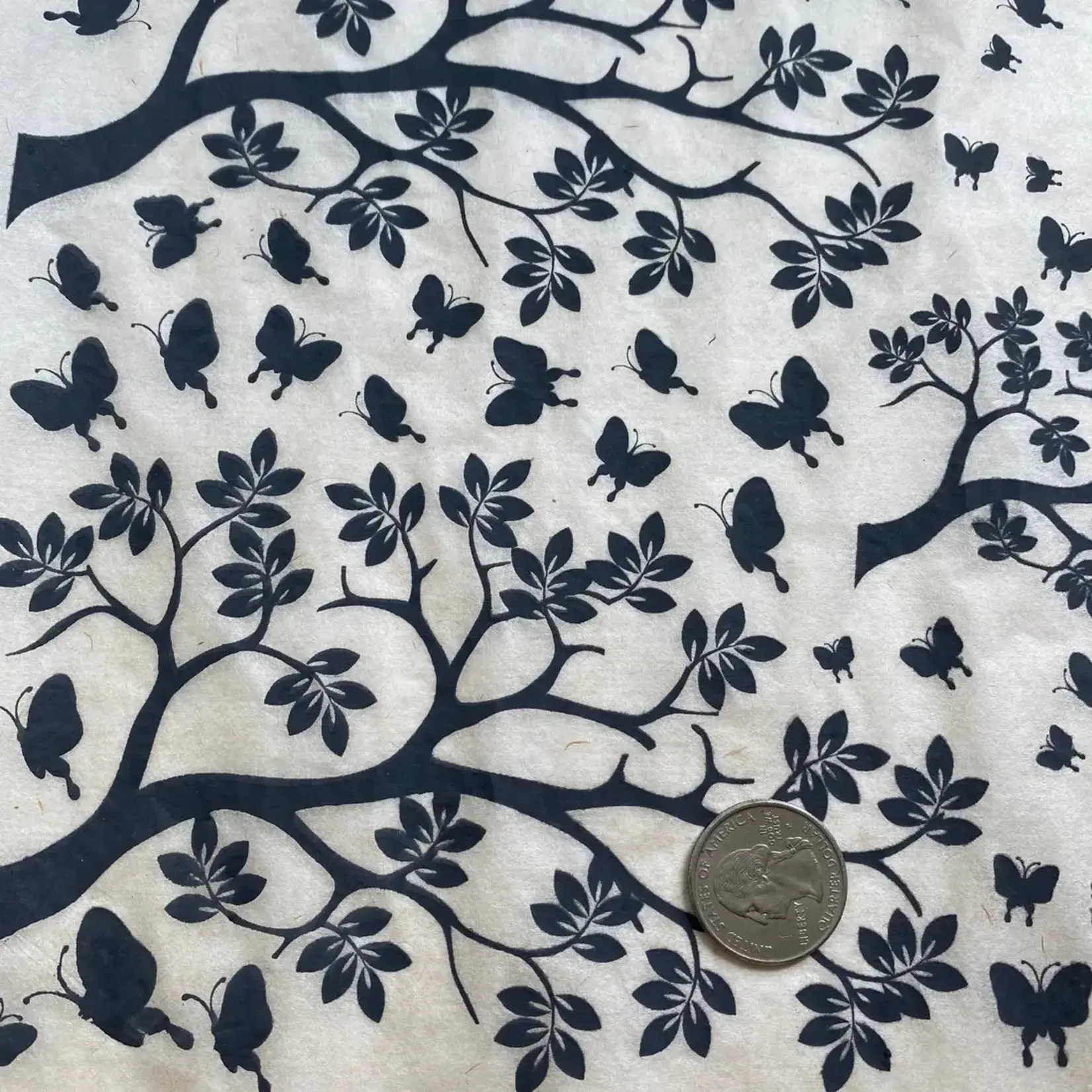 Elan Pottery Transfers Falling Butterflies Underglaze Transfer - Black