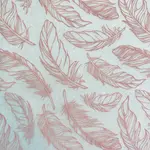 Elan Pottery Transfers Feathers - Underglaze Transfer - pink