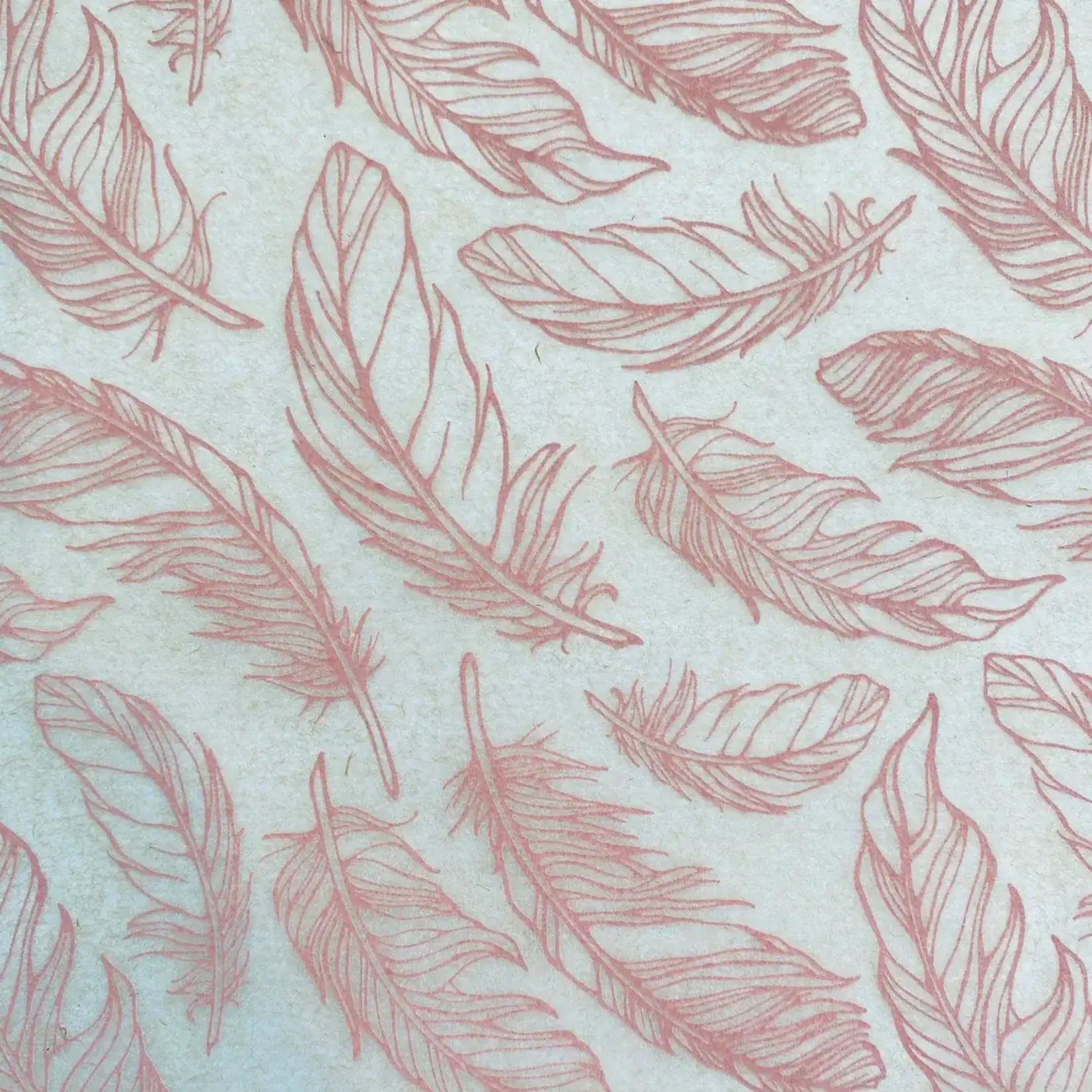 Elan Pottery Transfers Feathers Underglaze Transfer - Pink