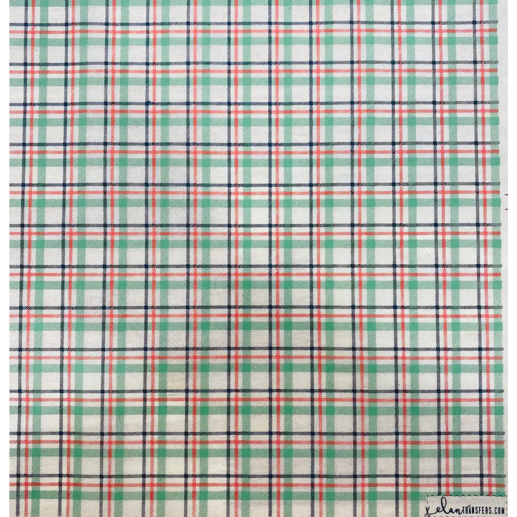 Elan Pottery Transfers Holiday Plaid Underglaze Transfer - Multi