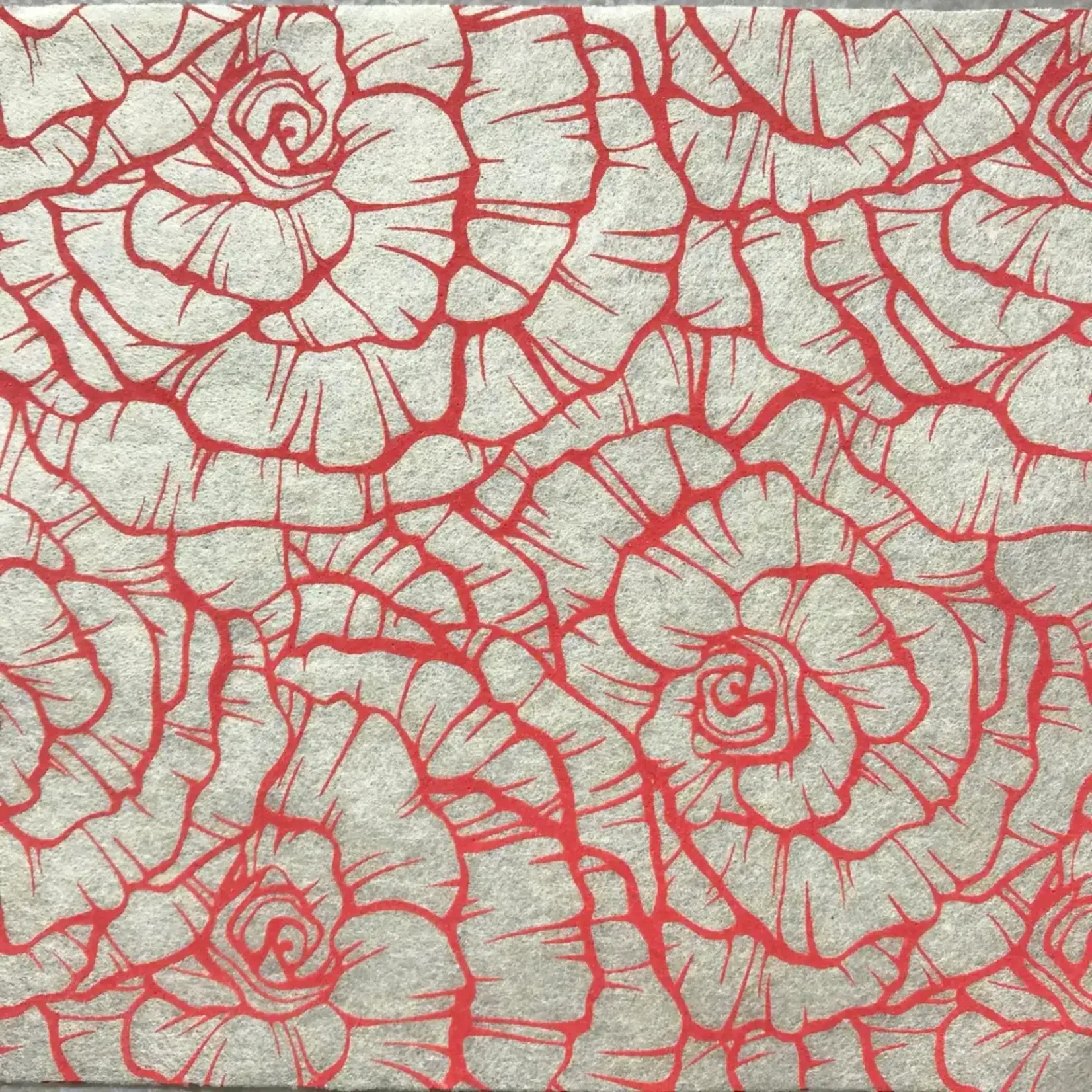 Elan Pottery Transfers Roses Underglaze Transfer - Red