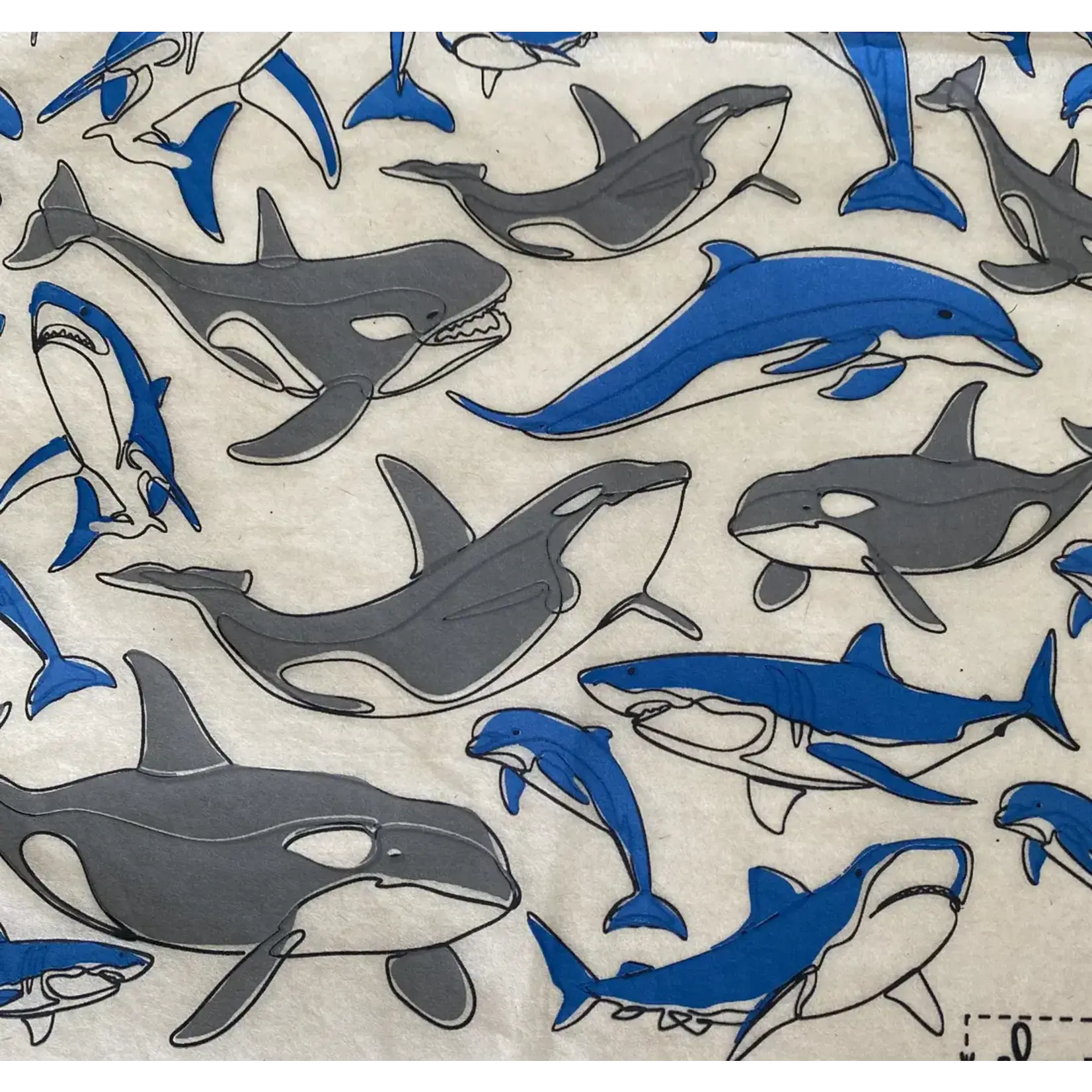Elan Pottery Transfers Sea Shepherd (Whales) Underglaze Transfer - Multi