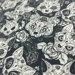 Elan Pottery Transfers Sugar Cats Underglaze Transfer - Black