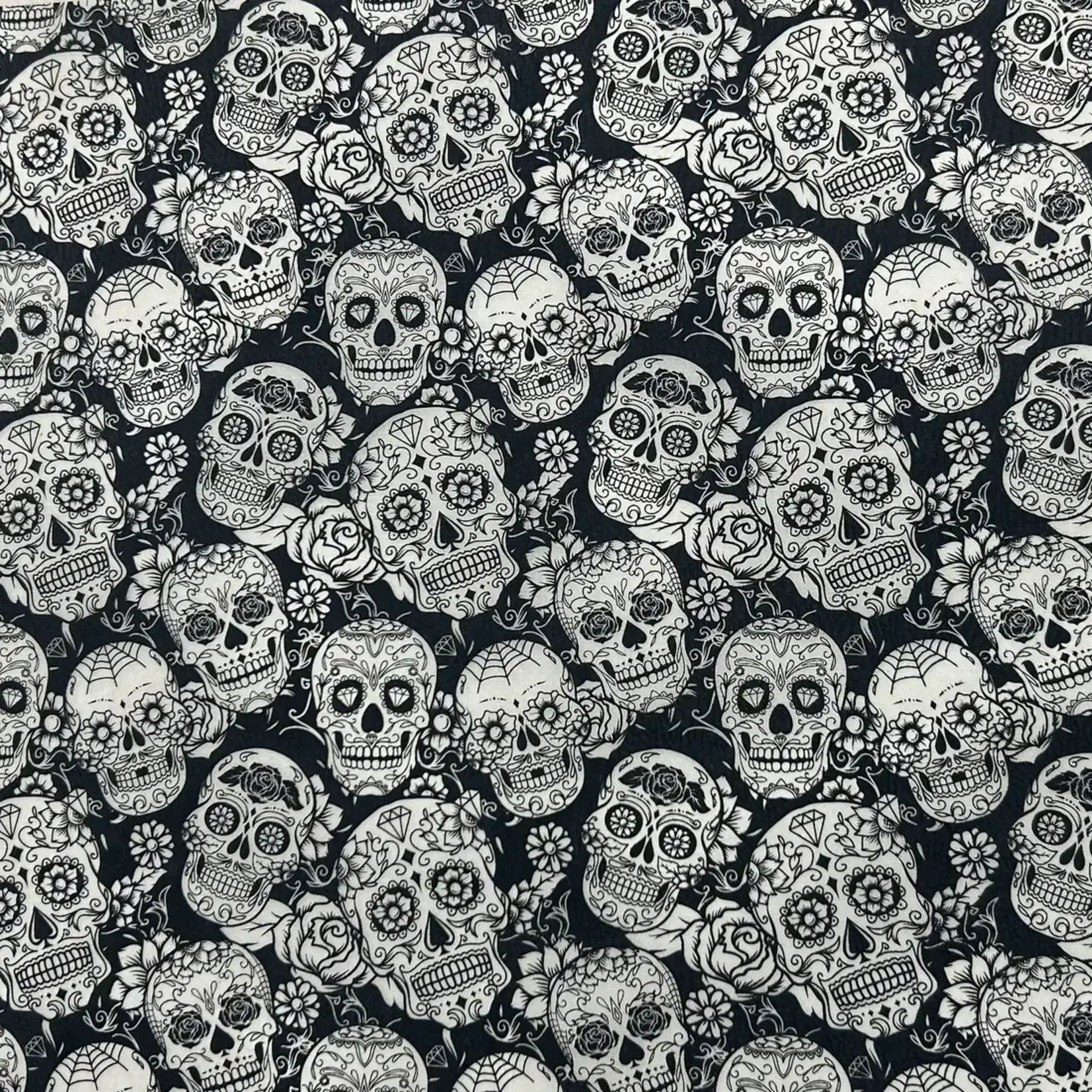 Elan Pottery Transfers Sugar Skulls Underglaze Transfer - Black