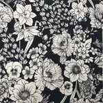 Underglaze Transfer EP- Daffodils & Poppies Black