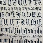 Elan Pottery Transfers Old English Underglaze Transfer - Black