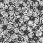 Elan Pottery Transfers Apple Blossom Underglaze Transfer - Black